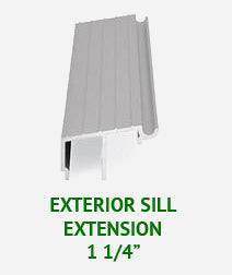 1 1/4" Aluminum Exterior Sill Extension