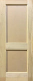 Flat Panel Style Door-2 Panel Design Poplar/MDF