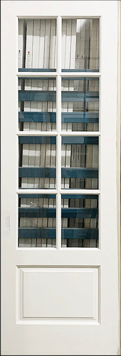 French 8-Lite Door 32 1/8" x 96" Clear Glass Refurbished