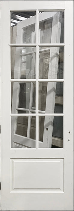 French 8-Lite Door 32 1/8" x 96" Clear Glass Refurbished