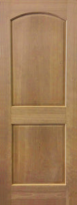 Raised 2-Panel Arch Top Door-Cherry-30 x 80 STAIN GRADE