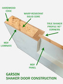 SHAKER DOORS 5-PANEL-MINOR BLEMISH OR REPAIRED 84" Tall-5