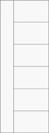 Flush Grooved Interior Doors 1 3/4" Thick - 108" Tall