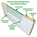 Shaker Doors 5-Panel DIFFUSED GLASS 80" Tall.-4