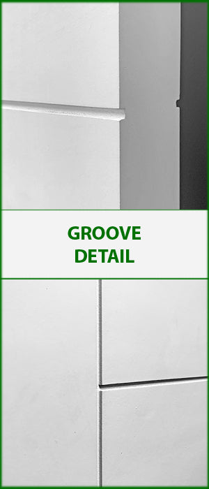 Flush Grooved Interior Doors 1 3/4" Thick - 80" Tall