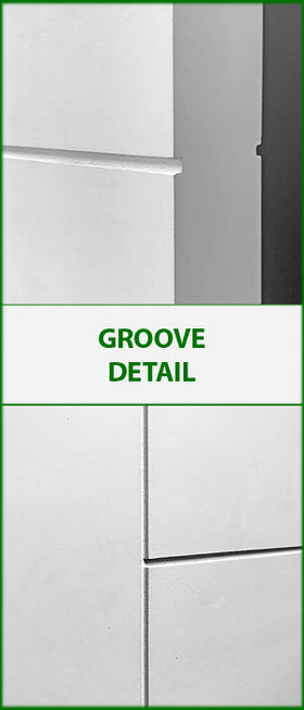 Flush Grooved Interior Doors 1 3/4" Thick - 108" Tall - 0