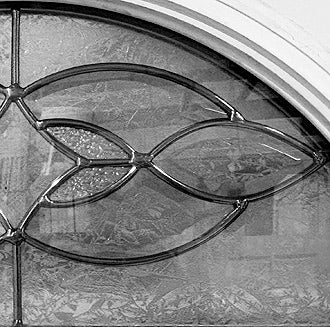 Insulated Steel Entry Door, "Diaz" Glass Design 34" x 80" Left Hinge