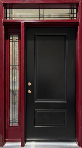 "Chesley" Design Front Entry Door System 4 1/2 ft. Wide x 8 ft. Tall