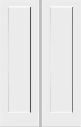 IN STOCK Closet Pair Shaker Doors 1 Panel 22" x 96" each door