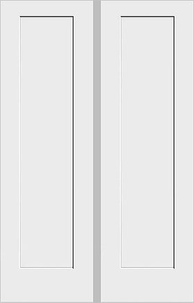 IN STOCK Closet Pair Shaker Doors 1 Panel 22" x 96" each door
