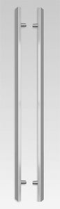Door Pull Bars Rectangular Profile Matte Black or Stainless Steel