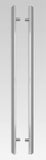 Door Pull Bars Rectangular Profile Matte Black or Stainless Steel