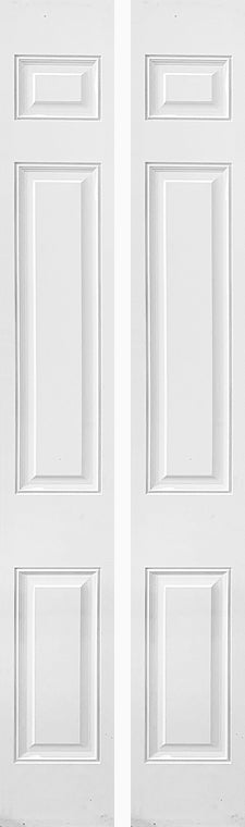 PAIR OF RAISED PANEL DOORS 3-PANEL FIBERGLASS 11 7/8" X 91"