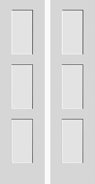 IN STOCK Pair Shaker Doors 3 Panel 16" x 80" each door