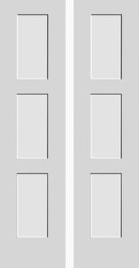 IN STOCK Pair Shaker Doors 3 Panel 16" x 80" each door