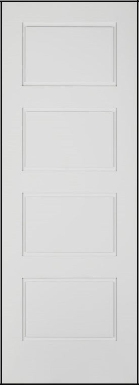 Shaker Door 4-Panel Design High Definition 30 x 80
