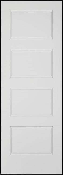 Shaker Door 4-Panel Design High Definition 30 x 80