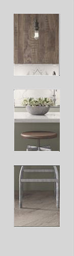 Shaker Doors 3-Panel CLEAR GLASS 80" Tall. - 0