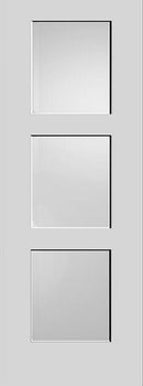 Shaker Doors 3-Panel DIFFUSED GLASS 80" Tall Minor Blemish or Repaired-2