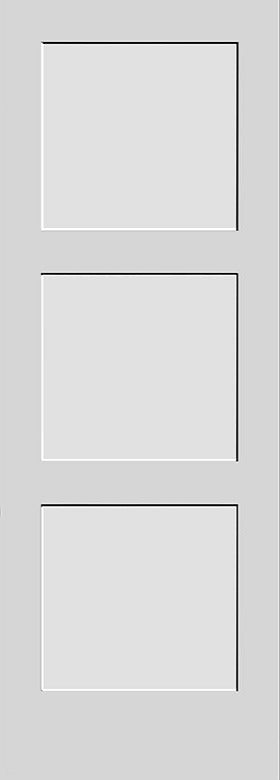 Shaker Door 3-Panel 26" x 84"- Machined Right Hinge