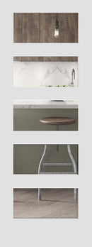 Shaker Doors 5-Panel CLEAR GLASS 80" Tall.-1