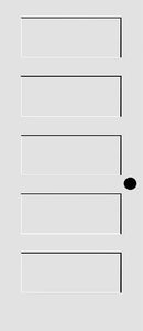 SHAKER DOORS 5-PANEL-MINOR BLEMISH OR REPAIRED 80" Tall-6