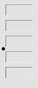 SHAKER DOORS 5-PANEL-MINOR BLEMISH OR REPAIRED 80" Tall-7