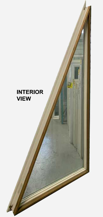 Fixed Triangle Shaped Window 49½ x 84.