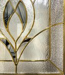 Insulated Entry Door, "LaBelle" Brass Glass Design 36" x 80" Left Hinge-3