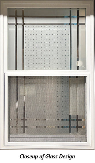 Entry Door Frosted Venting Window 32 x 80 Left Hinge Black