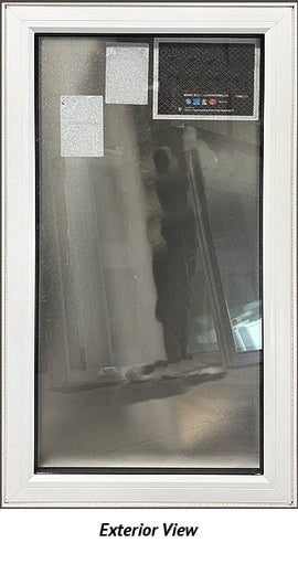 Awning Window 27 5/8" Wide x 49 1/4" Tall-Frosted Glass