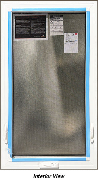 Awning Window 27 5/8" Wide x 49 1/4" Tall-Frosted Glass