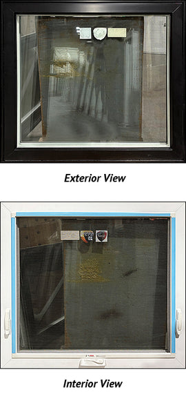 Awning Window 39" Wide x 36" Tall-Black Exterior
