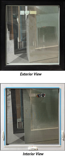 Awning Window 39" Wide x 43 3/4" Tall-Black Exterior