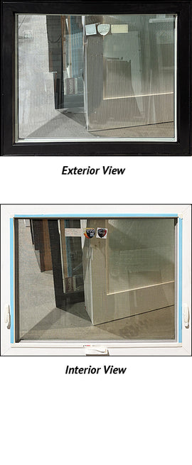 Awning Window 44 3/4" Wide x 37 1/2" Tall-Black Exterior