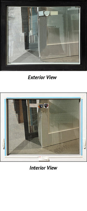 Awning Window 44 3/4" Wide x 37 1/2" Tall-Black Exterior