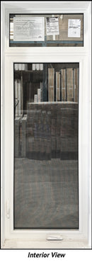 Casement Window Left Hinge 27 1/2" Wide x 77 1/2" Tall With Transom-2