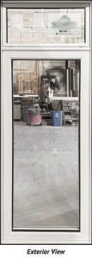 Casement Window Left Hinge 27 1/2" Wide x 77 1/2" Tall With Transom-1