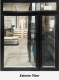 Combination Casement Window with Transom 59 3/4 x 73 3/4 Black