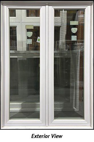 Casement Window 2 Section 43" Wide x 63 1/4" Tall