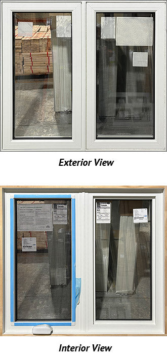 Casement Window 2 Section 44 3/4" Wide x 41 1/2" Tall