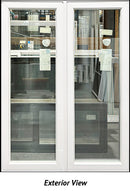 Casement Window Two Section 46 1/2" Wide x 62" Tall-Triple Glazed-1