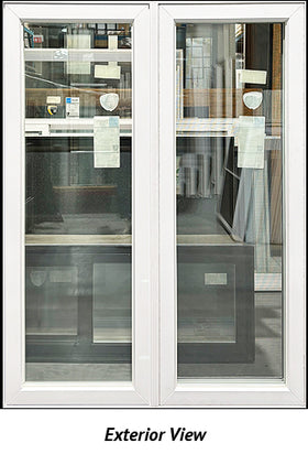Casement Window Two Section 46 1/2" Wide x 62" Tall-Triple Glazed