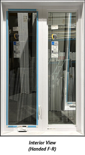 Casement Window Two Section 46 1/2" Wide x 70" Tall-Triple Glazed - 0