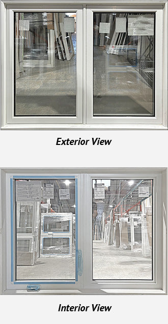 Casement Window 2 section-60" Wide x 46 1/4" Tall-Triple Glazed