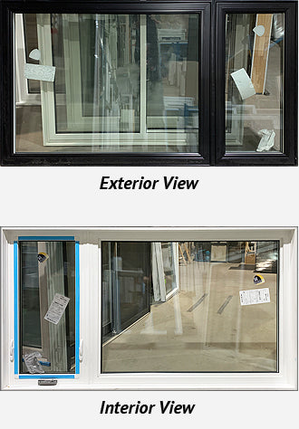 Casement Window Two-Section Off-Set 77 1/2