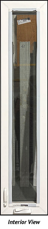 Casement Window 14 1/2" x 67" Triple Glazed-Black Exterior