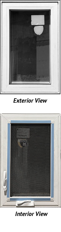 Casement Window 18" Wide x 28" Tall Left Hinge