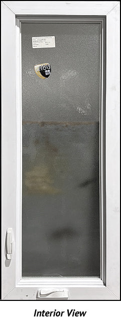 Casement Window Left Hinge 21" Wide x 53 5/8" Tall-Frosted Glass - 0