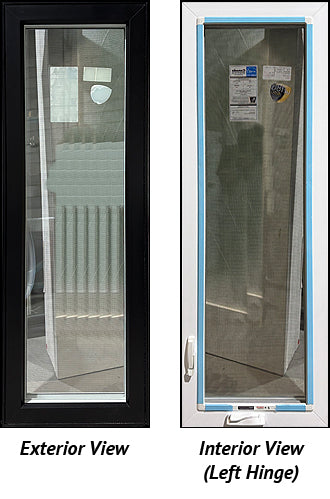 Casement Window 21" Wide x 60 3/4" Tall-Triple Glazed Black